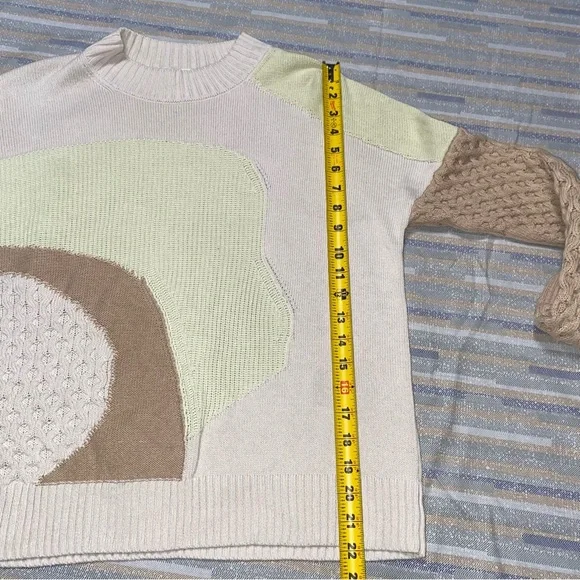 COS Pastel Mixed Knits Wool Cotton Womens Pullover Sweater XS - Picture 4 of 8